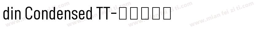 din Condensed TT字体转换